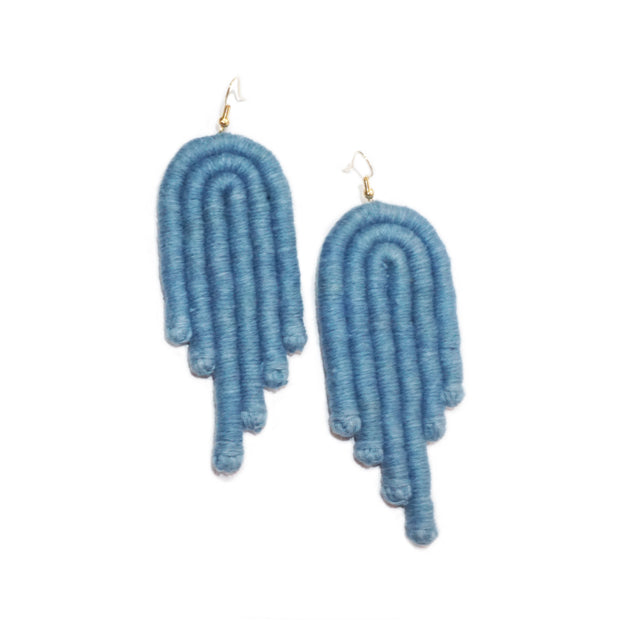 Encanto Earrings, Handmade Cotton Thread Earrings, Boho Earrings, Sustainable Handmade Earrings