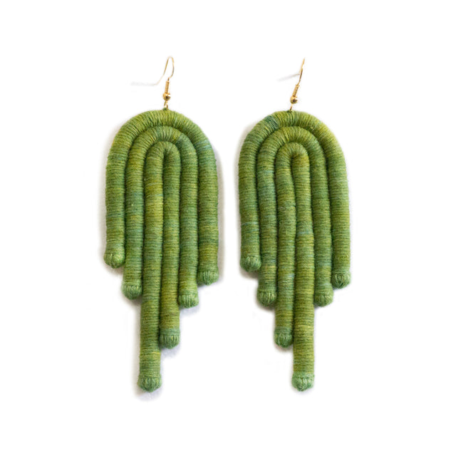 ENCANTO Earrings, Handmade Cotton Thread Earrings, Boho Earrings, Sustainable Handmade Earrings