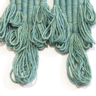 ENCANTO FRINGE Earrings, Handmade Plant-Dyed Cotton Statement Jewelry, Boho Fringe Earrings