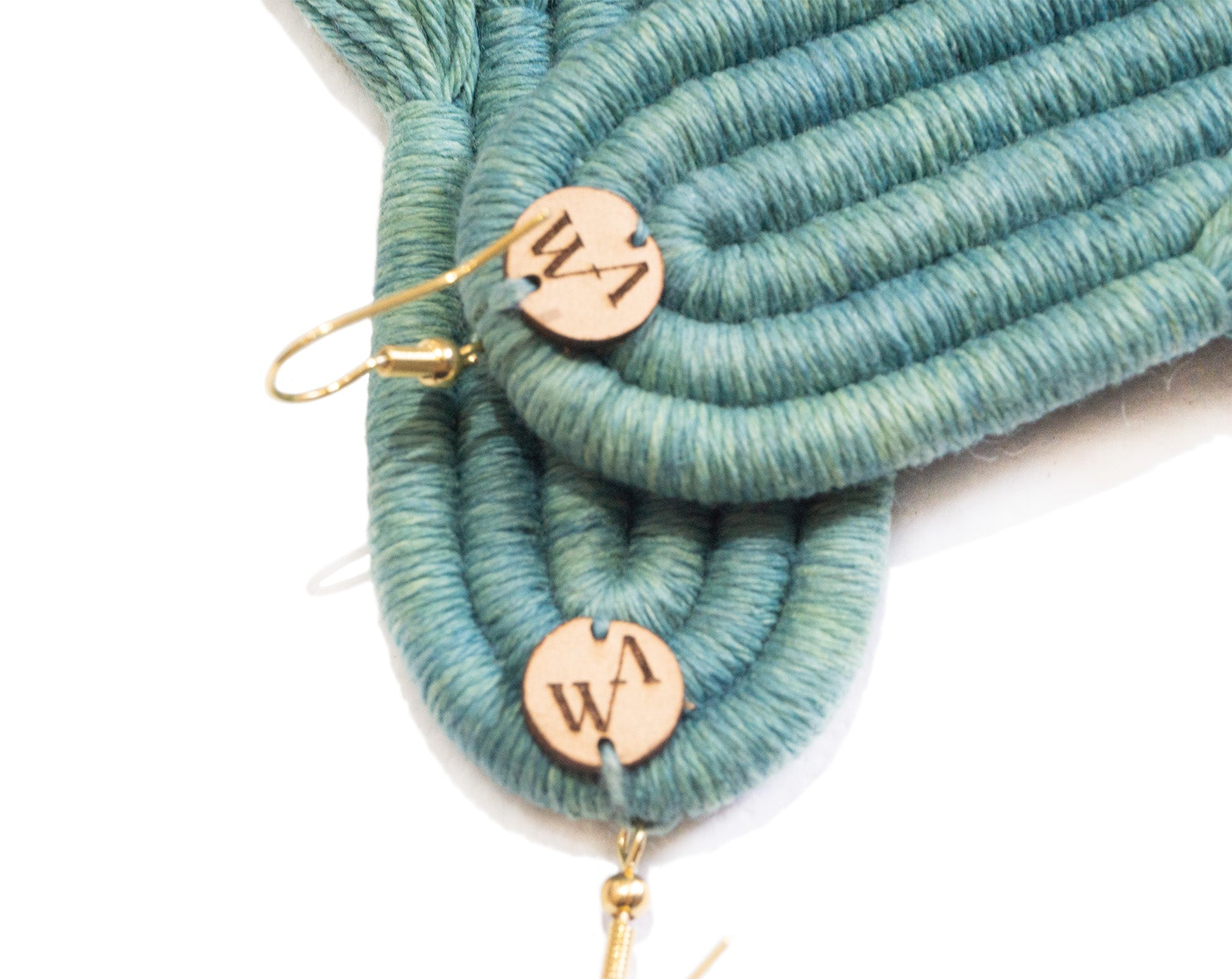ENCANTO FRINGE Earrings, Handmade Plant-Dyed Cotton Statement Jewelry, Boho Fringe Earrings