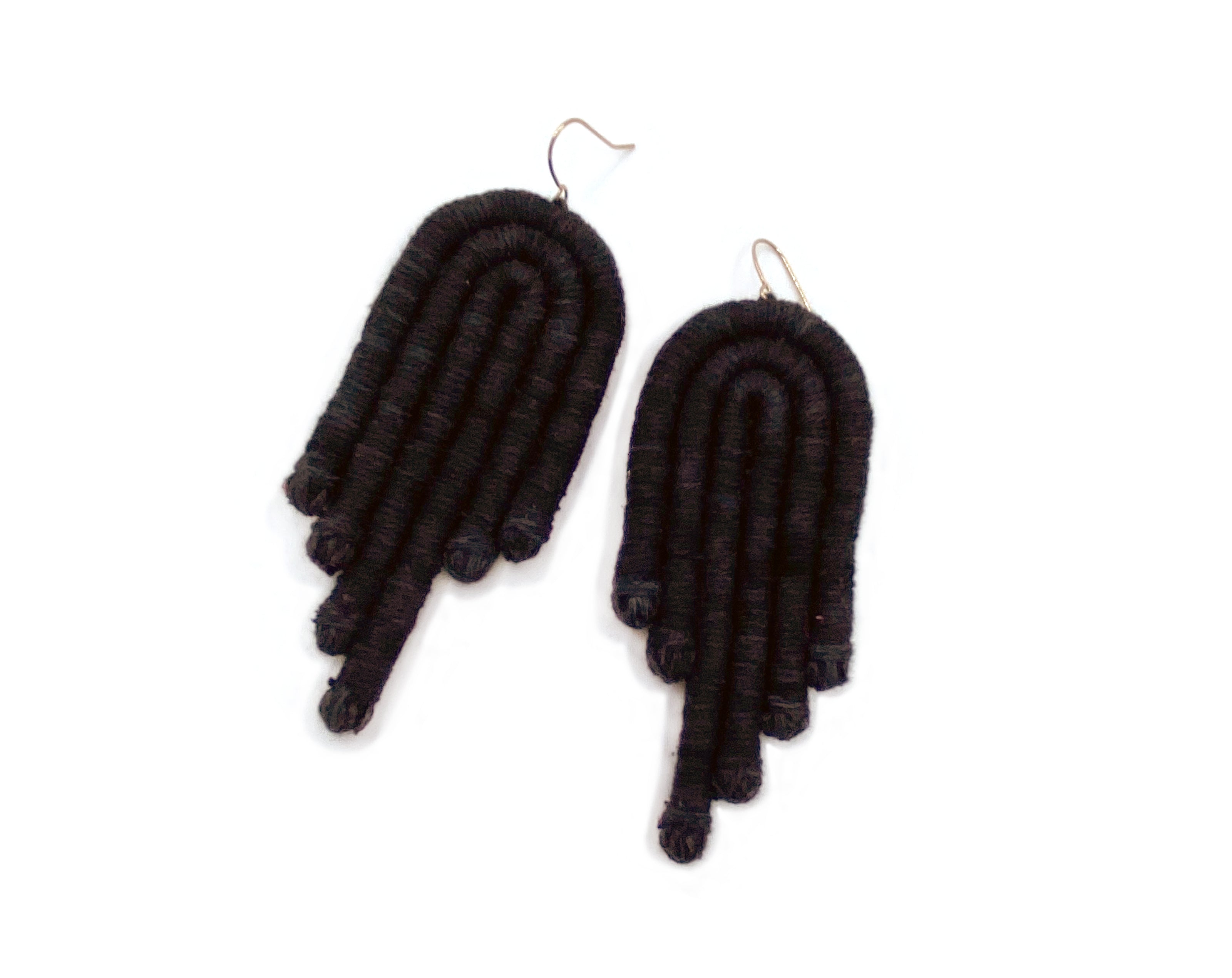 Encanto Earrings, Handmade Cotton Thread Earrings, Boho Earrings, Sustainable Handmade Earrings