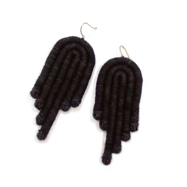 ENCANTO Earrings, Handmade Cotton Thread Earrings, Boho Earrings, Sustainable Handmade Earrings