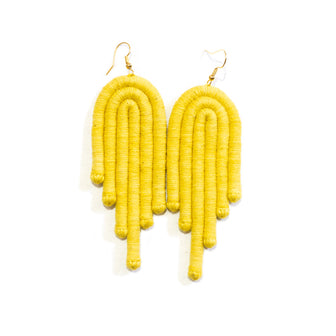 Encanto Earrings, Handmade Cotton Thread Earrings, Boho Earrings, Sustainable Handmade Earrings