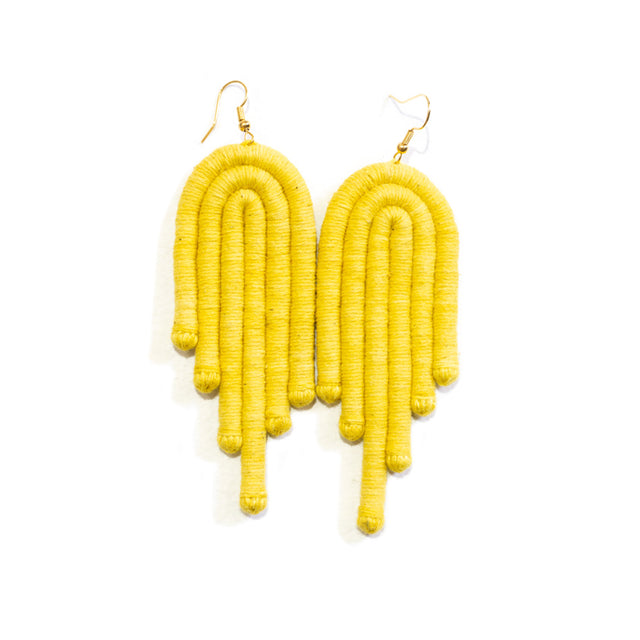 ENCANTO Earrings, Handmade Cotton Thread Earrings, Boho Earrings, Sustainable Handmade Earrings