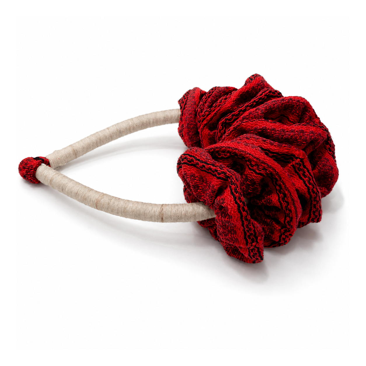 Collar Me Siento Soft, Tela Roja Mitla, Cuello Beige