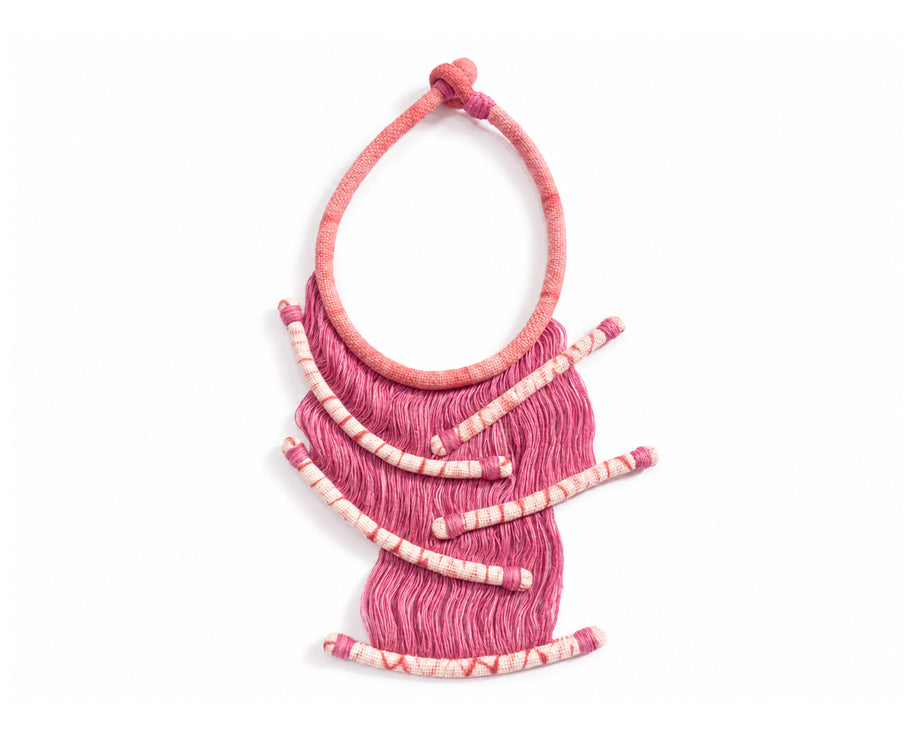 Collar HERMOSAMENTE FRÁGIL - Teñido tintes. naturales