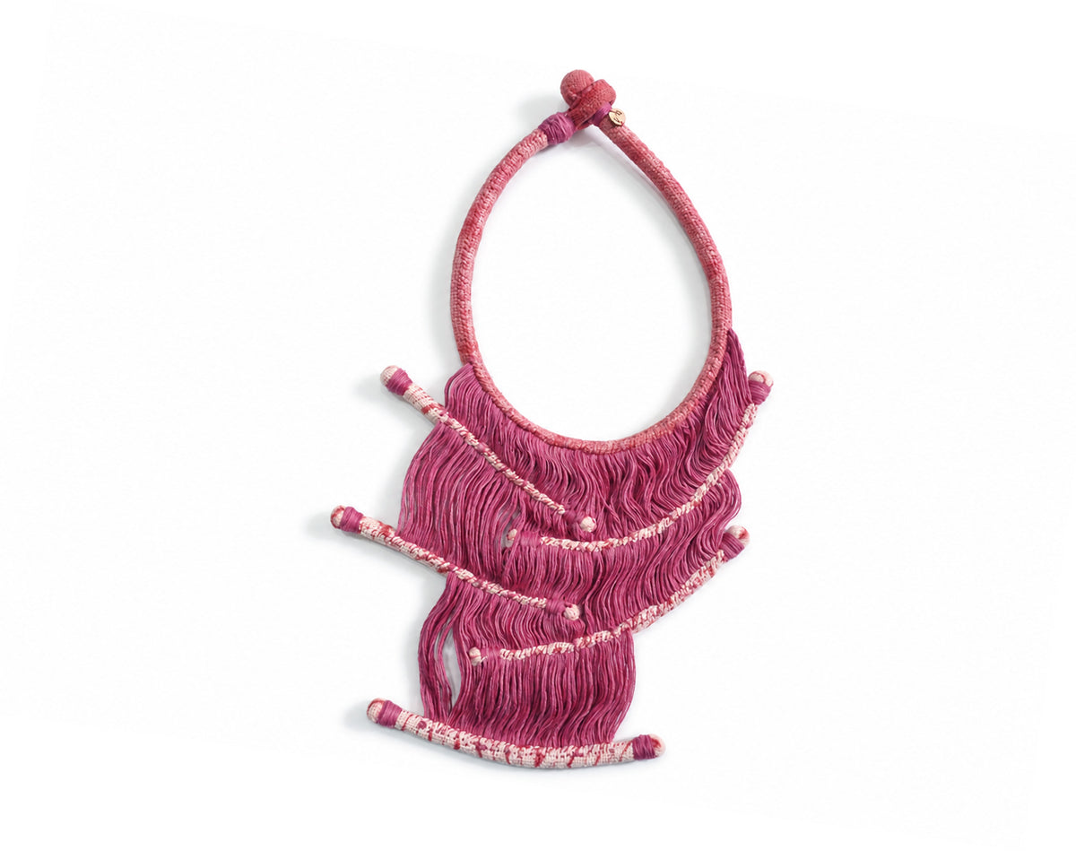Collar HERMOSAMENTE FRÁGIL - Teñido tintes. naturales