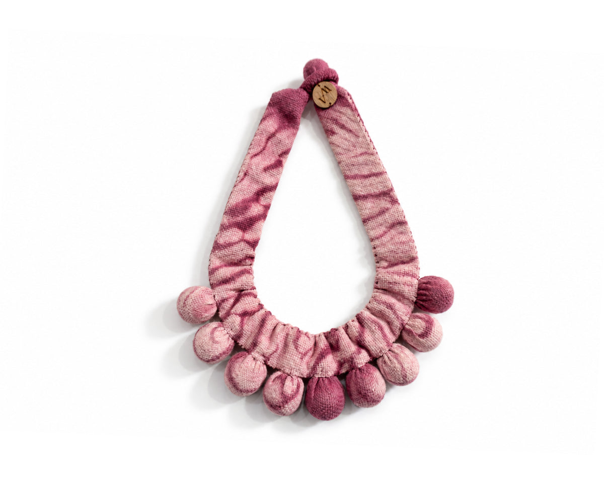 Collar Silvina Sencillo - Tintes Naturales - Cochinilla