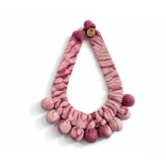 Collar Silvina Sencillo - Tintes Naturales - Cochinilla